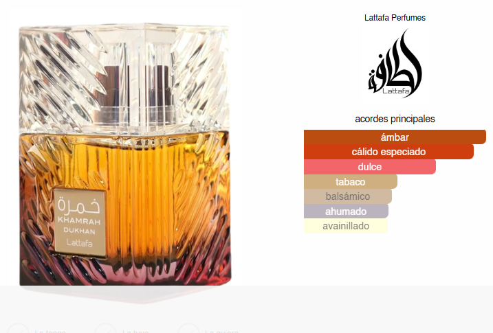 Khamrah Dukhan, Perfume Hombre, EDP 100 ml – Lattafa