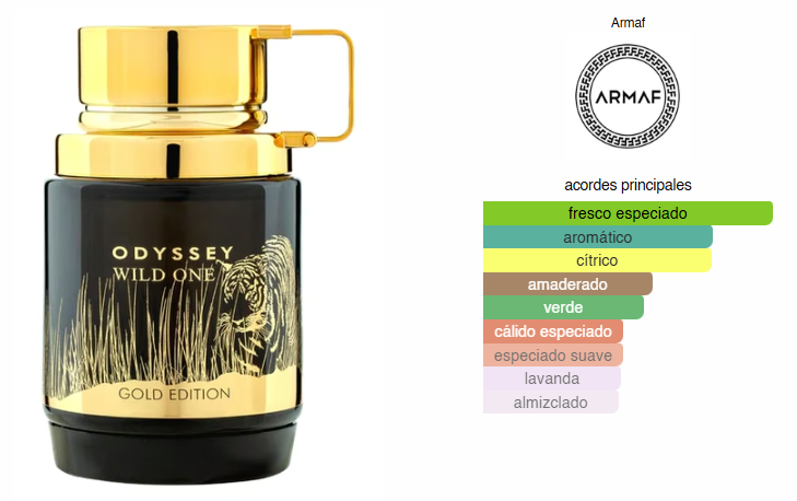 Odyssey Wild One Gold Edition, Perfume Para Hombre, EDP 100 ml – Armaf