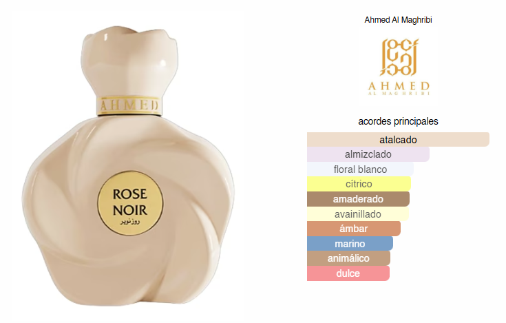 Rose Noir para Mujeres – Ahmed Al Maghribi, EDP 75ml