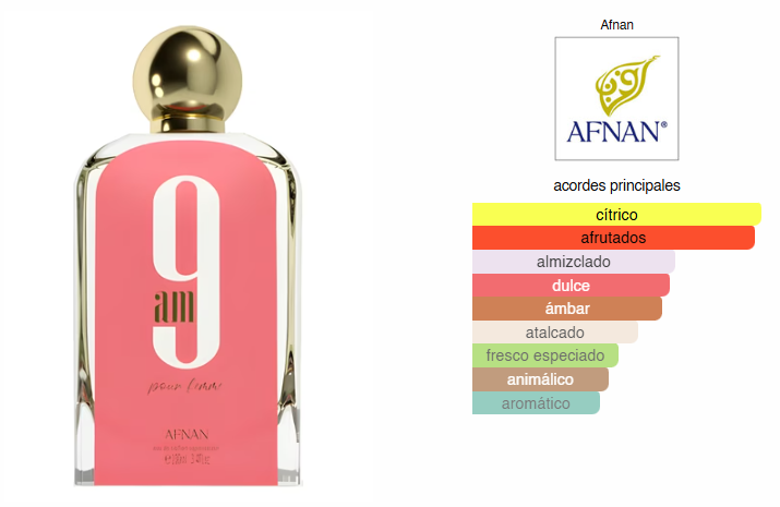 9AM Pour Femme, Perfume Para Mujer, EDP 100 ml – Afnan