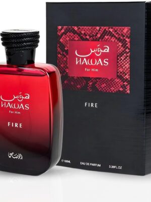Hawas Fire, Perfume Para Hombre, EDP 100 ml – Rasasi