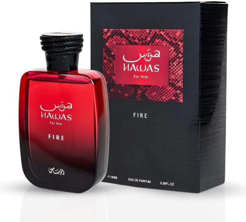 Hawas Fire, Perfume Para Hombre, EDP 100 ml – Rasasi