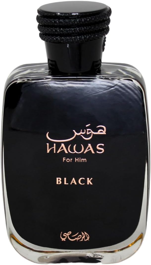 Hawas Black, Perfume Para Hombre, EDP 100 ml – Rasasi