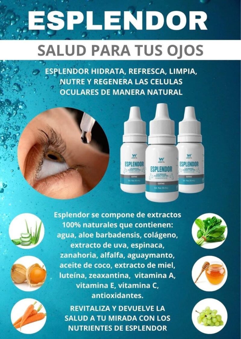 Gotas Esplendor – Lágrimas Humectantes Homeopáticas para el Cuidado Visual