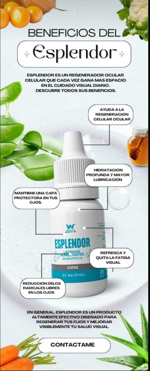 Gotas Esplendor – Lágrimas Humectantes Homeopáticas para el Cuidado Visual