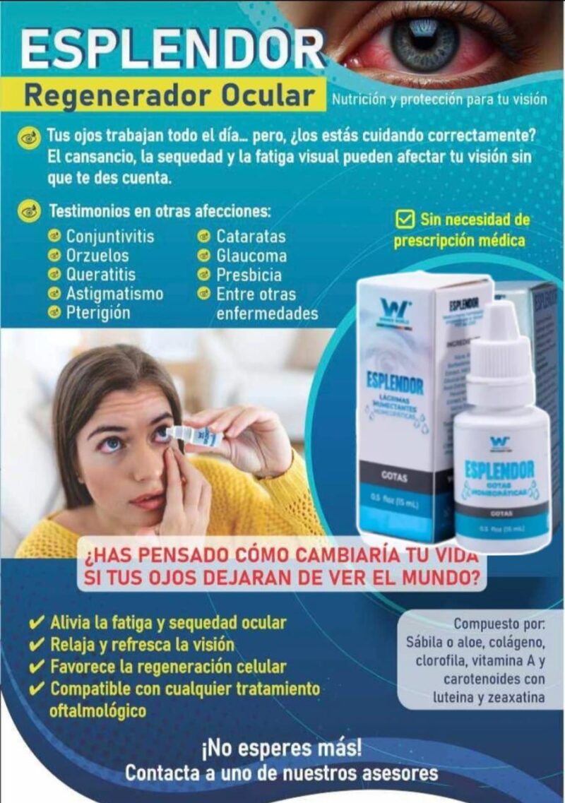 Gotas Esplendor – Lágrimas Humectantes Homeopáticas para el Cuidado Visual