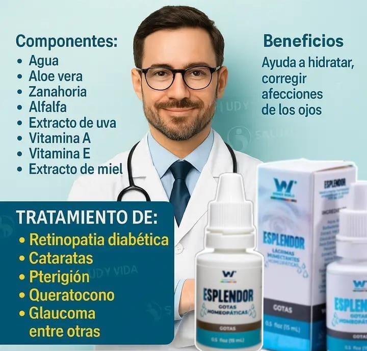 Gotas Esplendor – Lágrimas Humectantes Homeopáticas para el Cuidado Visual