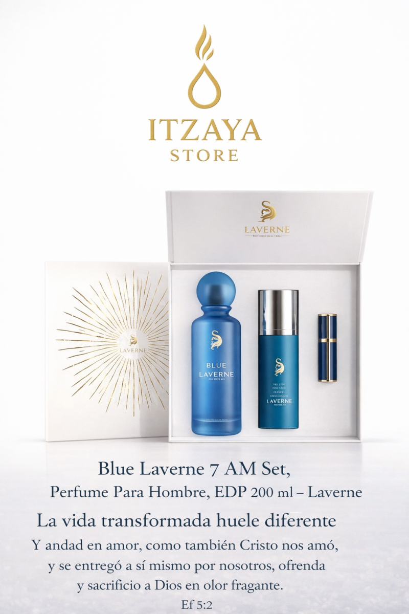 Laverne 7 AM Blue Laverne 7 AM Set, Perfume Para Hombre, EDP 200 ml – Laverne
