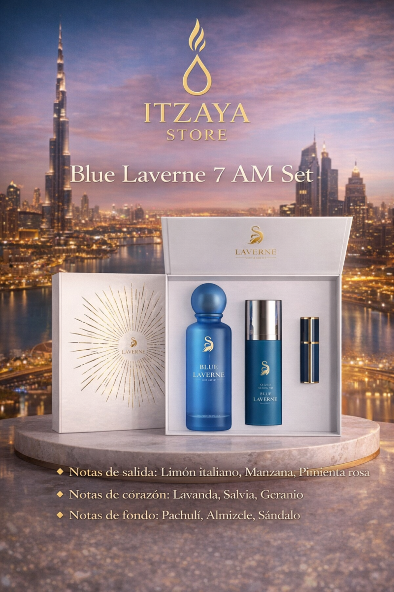 Laverne 7 AM Hombre Blue Laverne 7 AM Set, Perfume Para Hombre, EDP 200 ml – Laverne